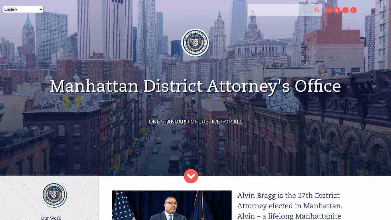 Manhattan District Attorney’s Office – One Standard of Justice for All