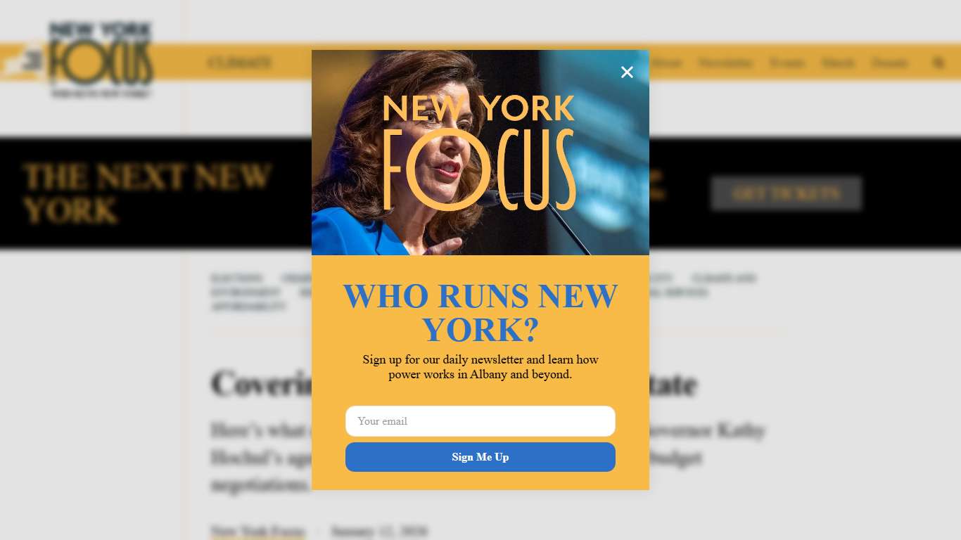 Covering the 2026 State of the State | New York Focus